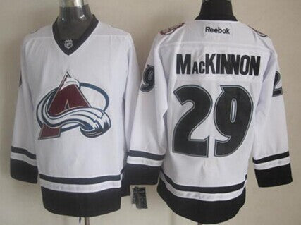 Nathan MacKinnon Colorado Avalanche white jersey
