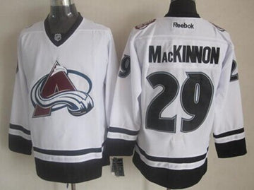 Nathan MacKinnon Colorado Avalanche white jersey