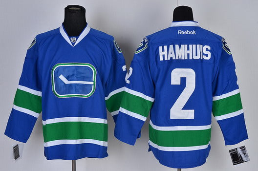 Dan Hamhuis Vancouver Canucks blue Third jersey