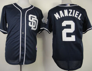 Johnny Manziel San Diego Padres navy jersey
