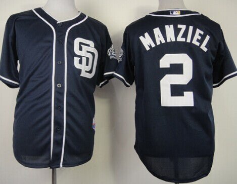 Johnny Manziel San Diego Padres navy jersey