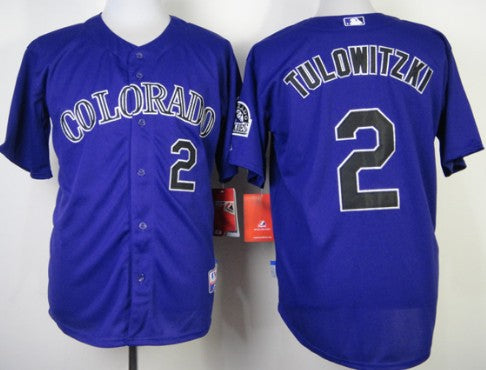 Troy Tulowitzki Colorado Rockies purple jersey