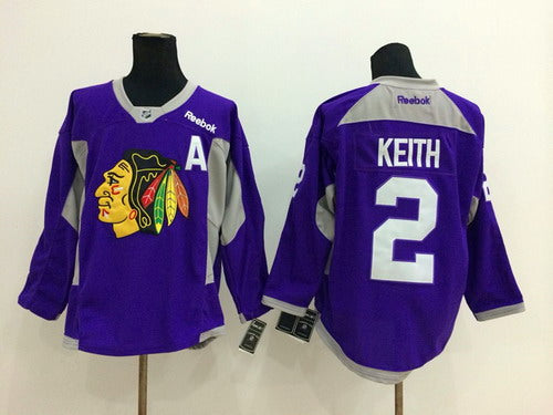 Duncan Keith Chicago Blackhawks purple jersey