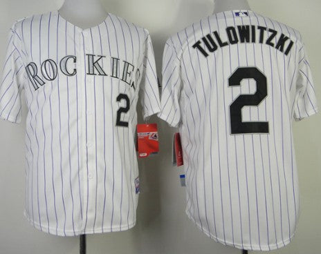 Troy Tulowitzki Colorado Rockies white jersey