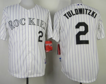 Troy Tulowitzki Colorado Rockies white jersey