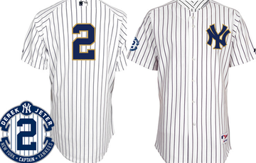 Derek Jeter New York Yankees white jersey