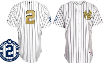 Derek Jeter New York Yankees white jersey