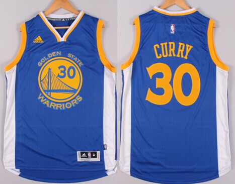 Stephen Curry Revolution Golden State Warriors blue jersey