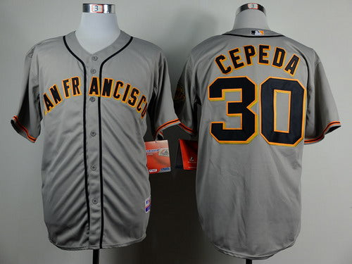 Orlando Cepeda San Francisco Giants gray jersey