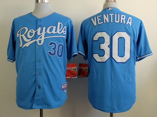 Yordano Ventura Kansas City Royals blue jersey