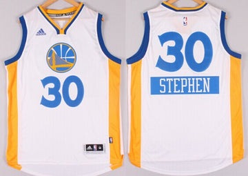 Stephen Curry Revolution Golden State Warriors white jersey