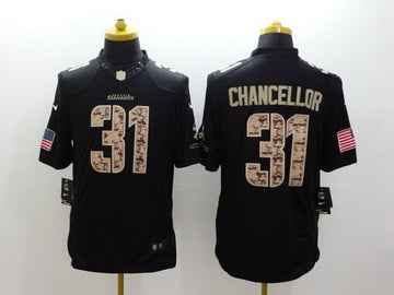 Nike Kam Chancellor Seattle Seahawks black Salute To Service jersey