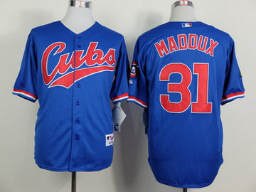 Greg Maddux Chicago Cubs blue jersey
