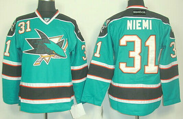 Antti Niemi San Jose Sharks blue jersey