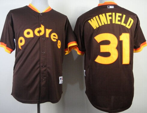 Dave Winfield San Diego Padres brown jersey