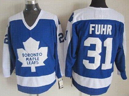Grant Fuhr Toronto Maple Leafs blue Throwback jersey