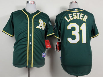 Jon Lester Oakland Athletics green jersey