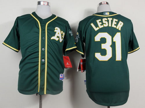 Jon Lester Oakland Athletics green jersey
