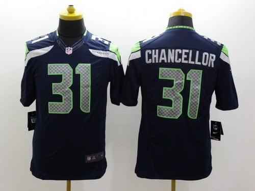 Nike Kam Chancellor Seattle Seahawks navy Limited jersey