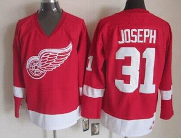 Curtis Joseph Detroit Red Wings red Throwback jersey