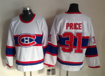 Carey Price Montreal Canadiens white Throwback jersey