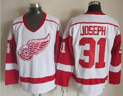 Curtis Joseph Detroit Red Wings white Throwback jersey