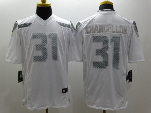 Nike Kam Chancellor Seattle Seahawks platinum Limited jersey