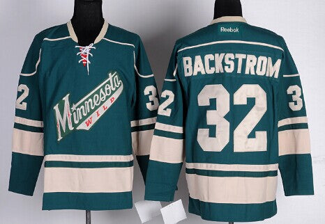 Niklas Backstrom Minnesota Wild green Third jersey