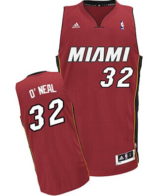 Blank Shaquille O'neal Miami Heat red jersey