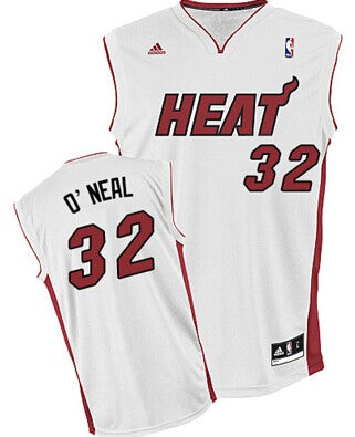 Blank Shaquille O'neal Miami Heat white jersey