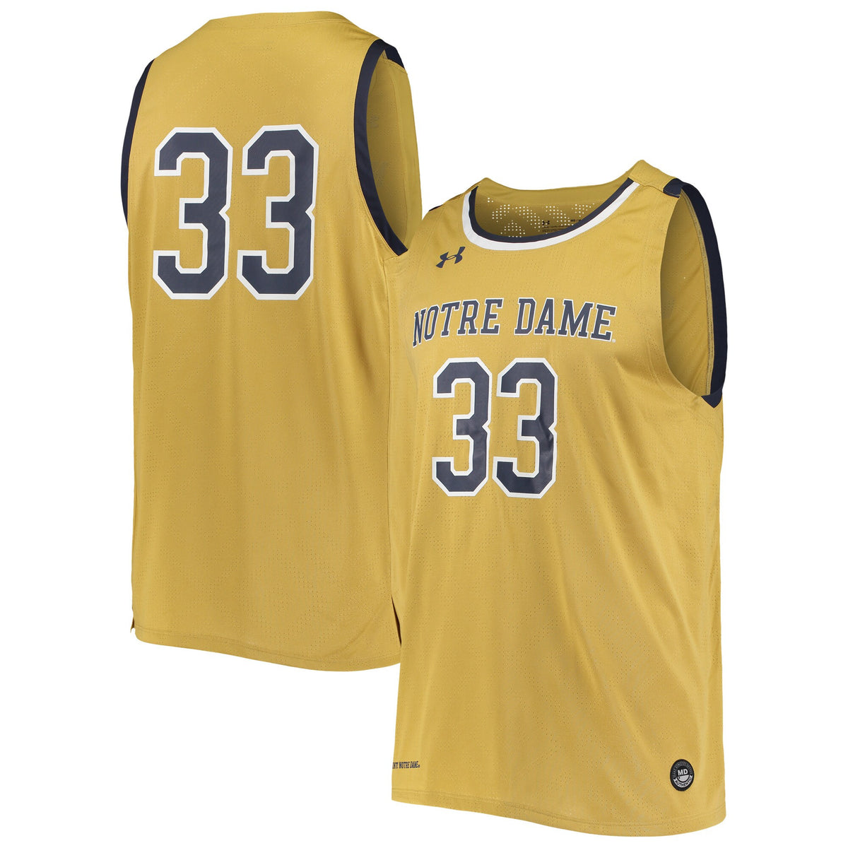 Under Armour College Notre Dame Fighting Irish gold jersey