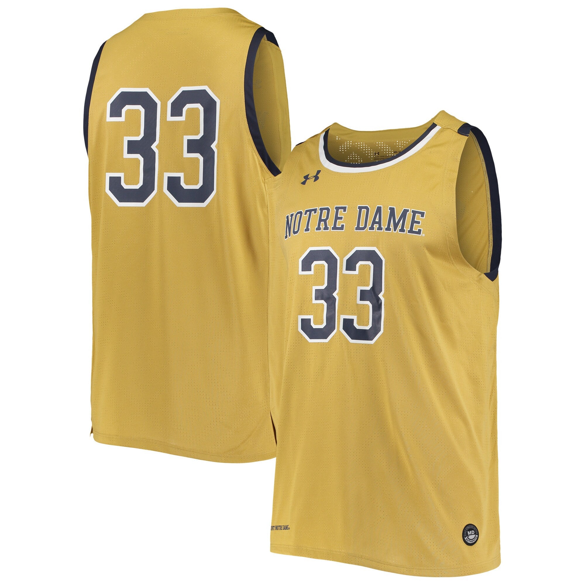 Under Armour College Notre Dame Fighting Irish gold jersey