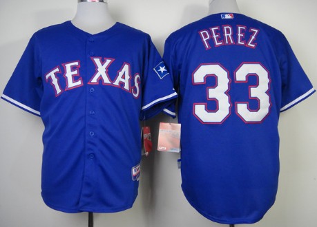 Martin Perez Texas Rangers blue jersey