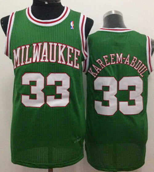 Kareem Abdul-Jabbar Milwaukee Bucks green Throwback jersey