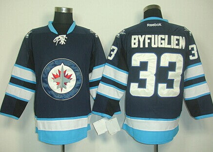 Dustin Byfuglien Winnipeg Jets navy jersey