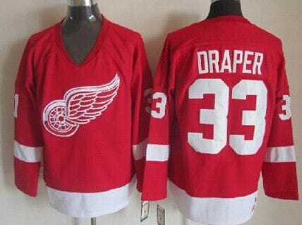 Kris Draper Detroit Red Wings red Throwback jersey