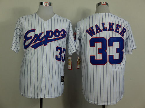 Larry Walker Washington Nationals white Throwback jersey