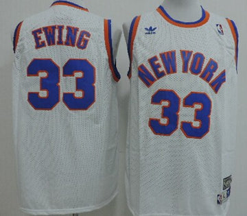 Patrick Ewing New York Knicks white Throwback jersey