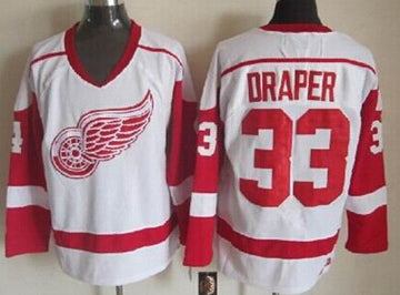 Kris Draper Detroit Red Wings white Throwback jersey