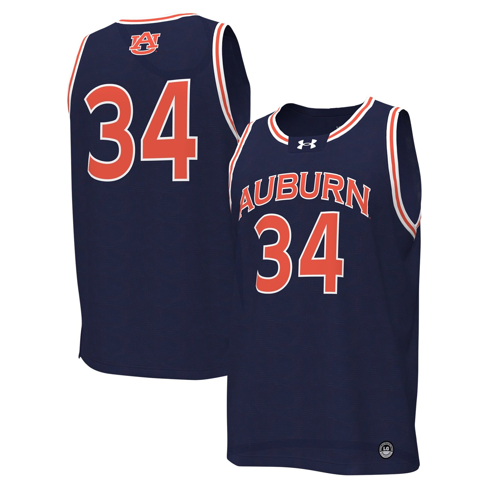 Under Armour Auburn Tigers navy jersey