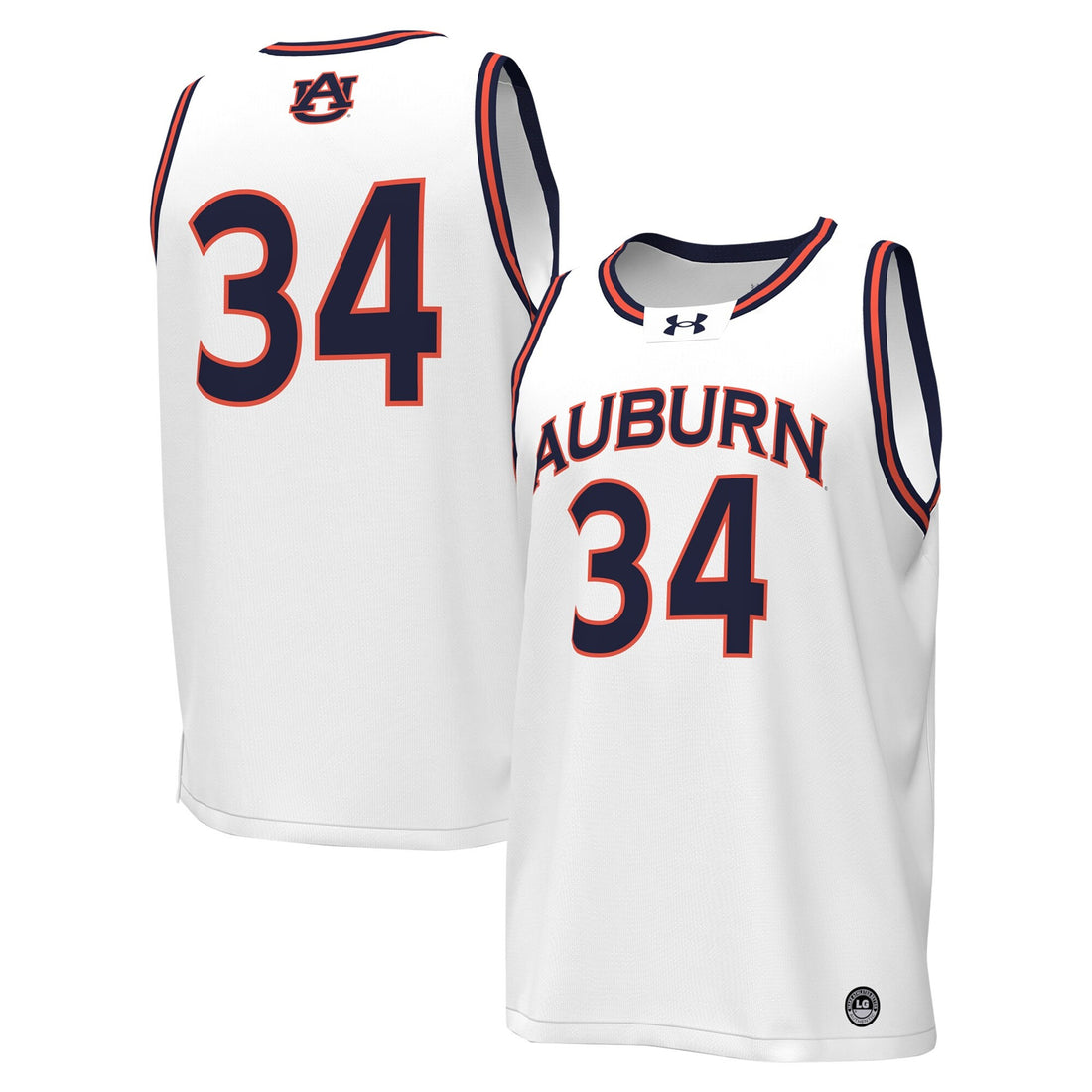 Under Armour Auburn Tigers white jersey