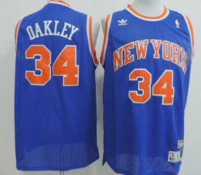Charles Oakley New York Knicks blue Throwback jersey