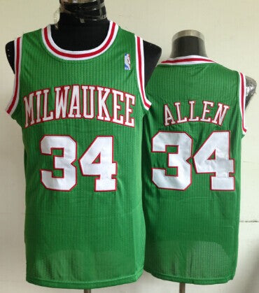 Ray Allen Milwaukee Bucks green Throwback jersey