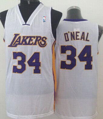 Shaquille O'neal Los Angeles Lakers white jersey
