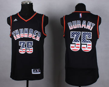 Kevin Durant Revolution Oklahoma City Thunder black Fashion jersey