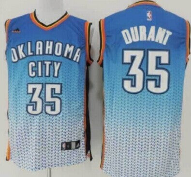 Kevin Durant Oklahoma City Thunder blue Fashion jersey