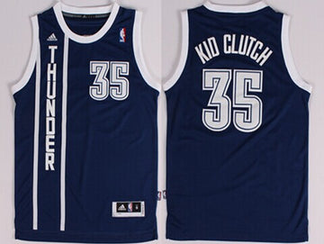 Kid Clutch Nickname Oklahoma City Thunder navy jersey