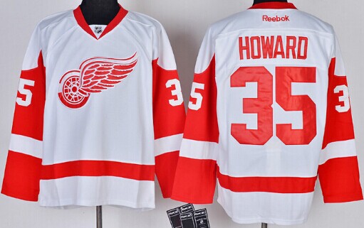 Jimmy Howard Detroit Red Wings white jersey