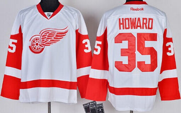 Jimmy Howard Detroit Red Wings white jersey