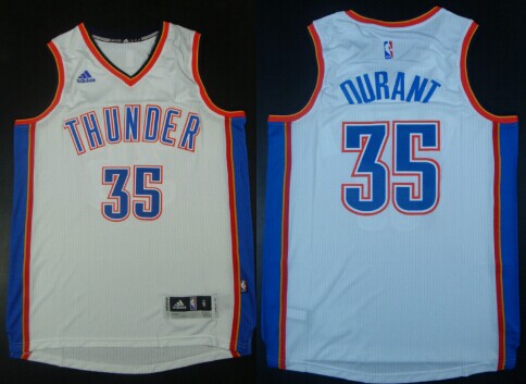 Kevin Durant Revolution Oklahoma City Thunder white jersey